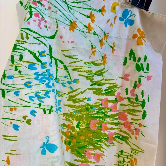 Vintage Pillowcase Garden Butterfly Flower Garden 1970’s Burlington - Picture 3 of 11